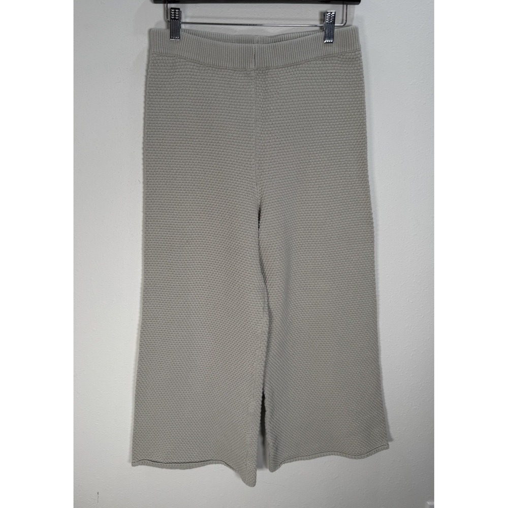 Free People FP Beach Pants Hailee Seed Stitch Pull On Womens Sz S Sage Green - Picture 2 of 8